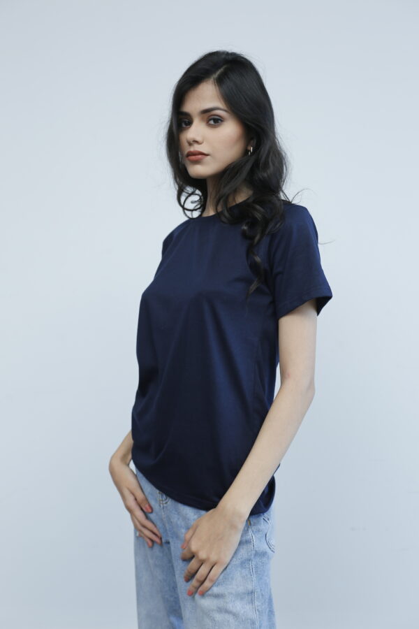 SHORT SLEEVE T SHIRT - Navy Blue - YK Clothing