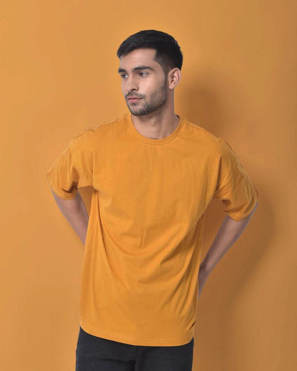 Dropshoulder Tee - Mustard - YK Clothing