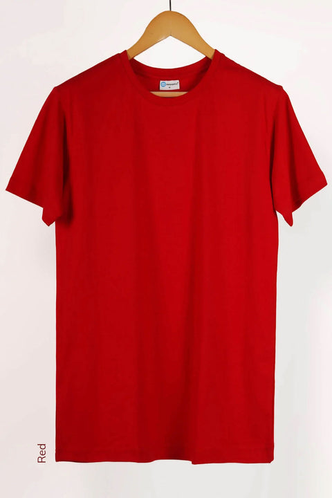 SHORT SLEEVE T SHIRT - Red - YK Clothing