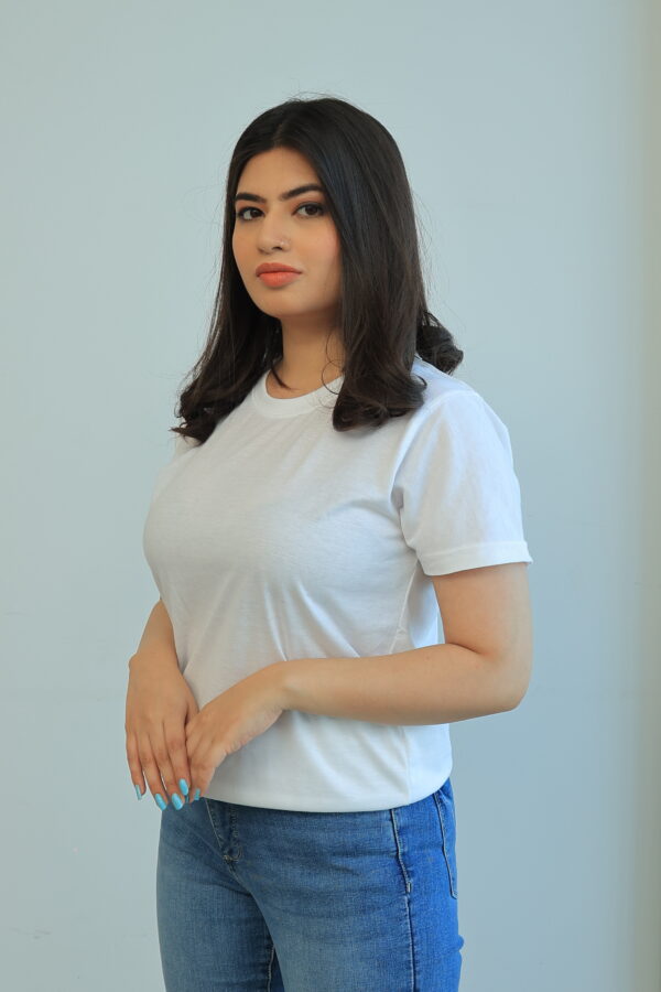 SHORT SLEEVE T SHIRT - White - YK Clothing