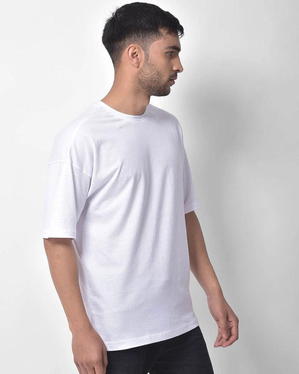 Dropshoulder Tee - White - YK Clothing