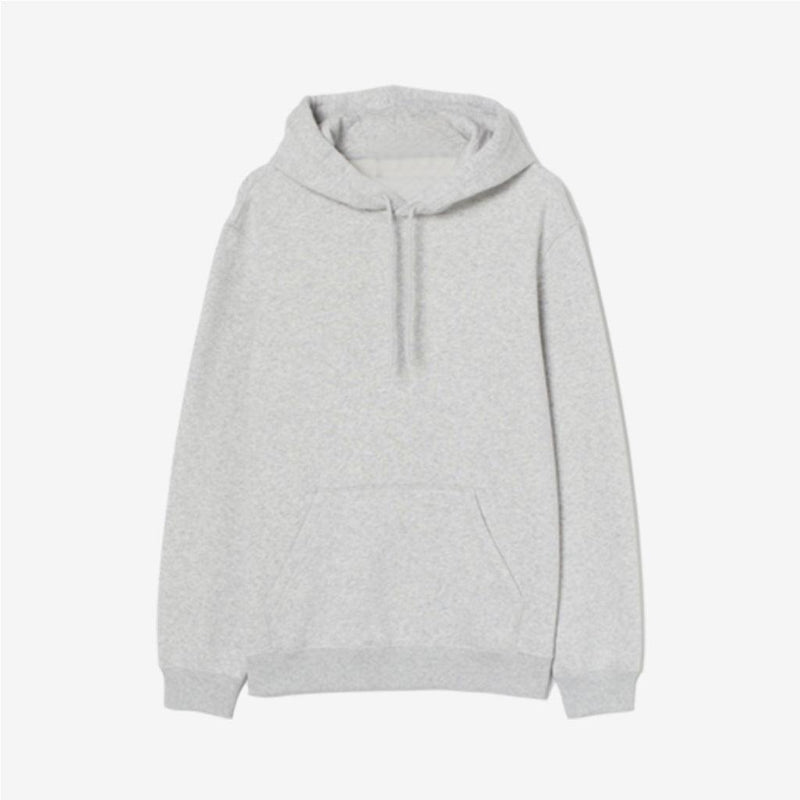 Plain Heather Gray Hoodie - YK Clothing