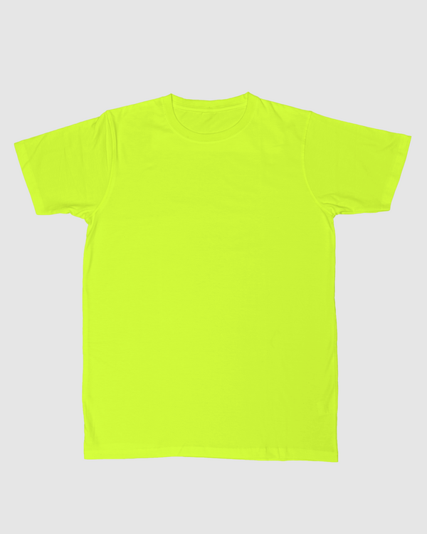 SHORT SLEEVE T SHIRT - Neon Green - YK Clothing