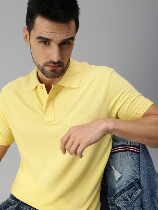 YELLOW POLO TEE - YK Clothing