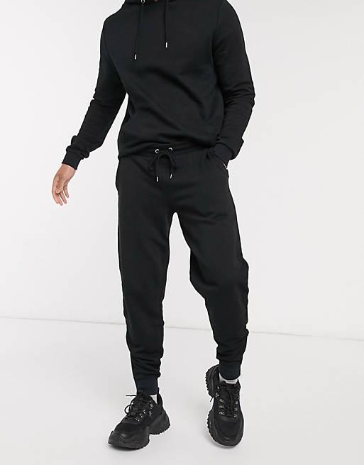 Black Hoodie Track Suit - YK