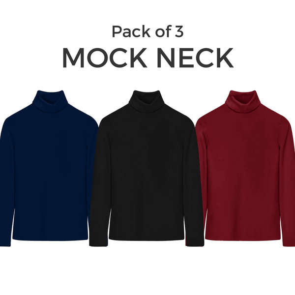 Bundle Of 3 Basic Turtle/Mock Neck - YK