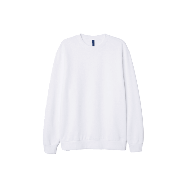 Basic White Sweatshirt - YK Clothing