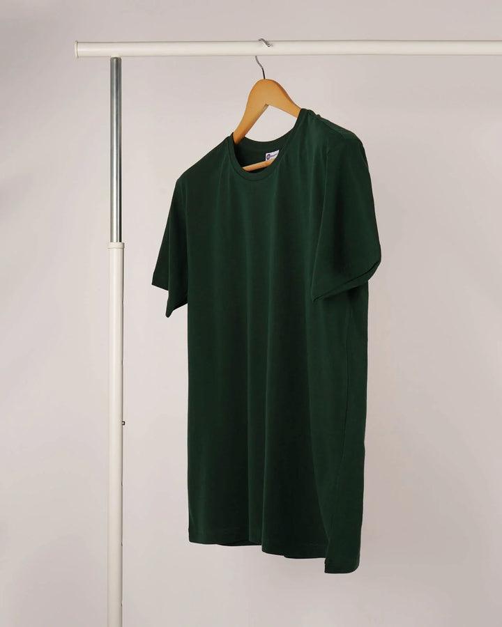 SHORT SLEEVE T SHIRT - Bottle Green - YK Clothing