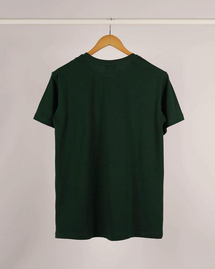 SHORT SLEEVE T SHIRT - Bottle Green - YK Clothing