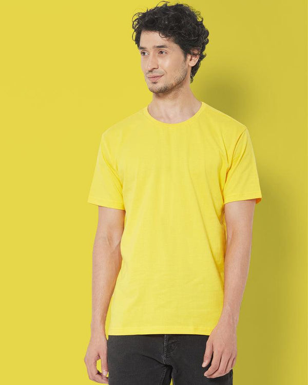 SHORT SLEEVE T SHIRT - Yellow - YK Clothing