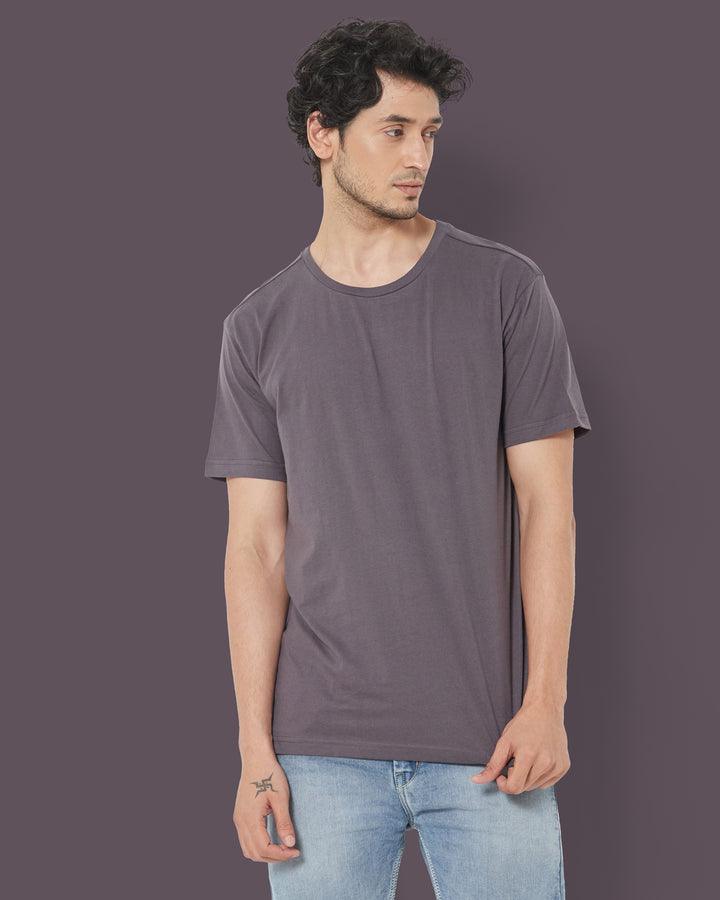 SHORT SLEEVE T SHIRT - Steel Grey - YK Clothing