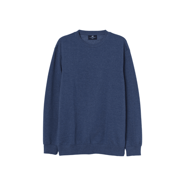 Basic Navy Blue Sweatshirt - YK Clothing