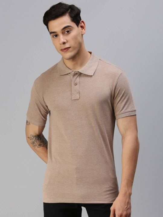 CAMEL POLO TEE - YK Clothing