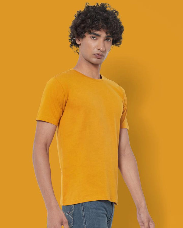 SHORT SLEEVE T SHIRT - Mustard - YK Clothing