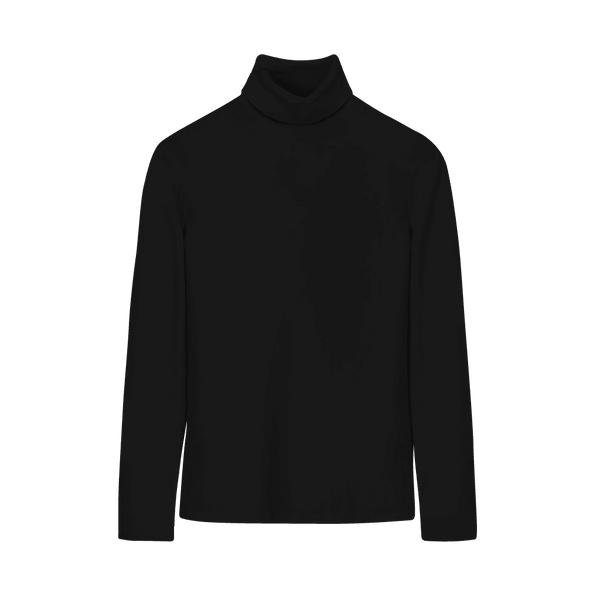 Basic Black Turtle/Mock Neck - YK