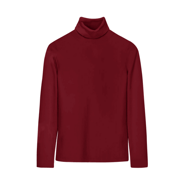 Basic Maroon Turtle/Mock Neck - YK