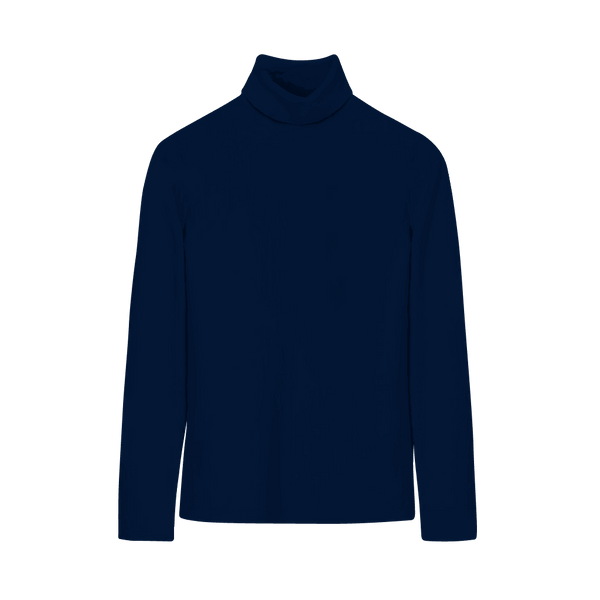 Basic Navy Blue Turtle/Mock Neck - YK