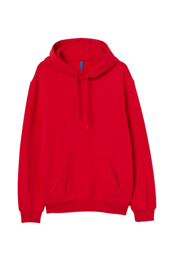 Plain Red Hoodie - YK