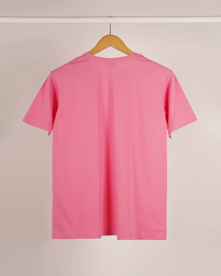 SHORT SLEEVE T SHIRT - Pink - YK Clothing