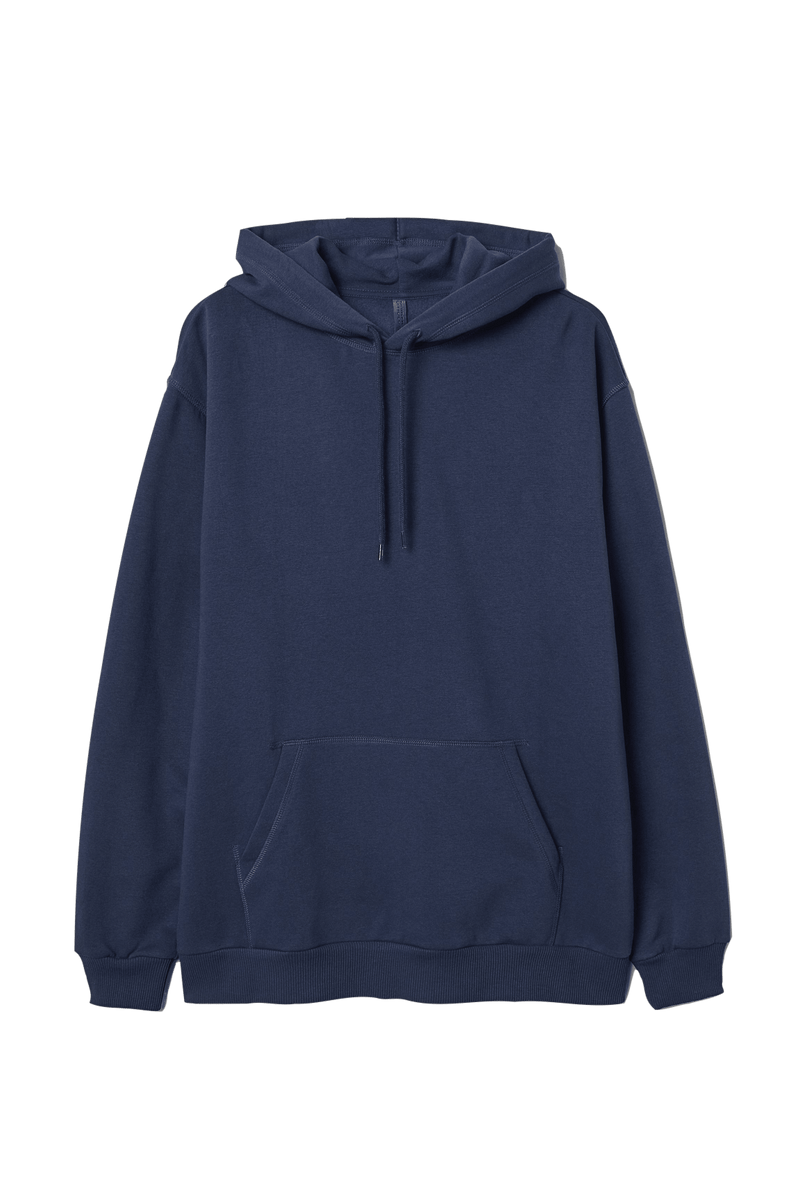 Solid navy blue hoodie online