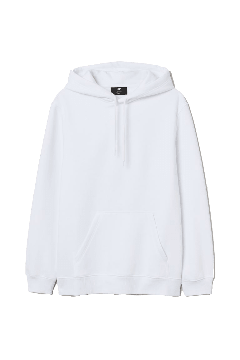 Plain White Hoodie - YK