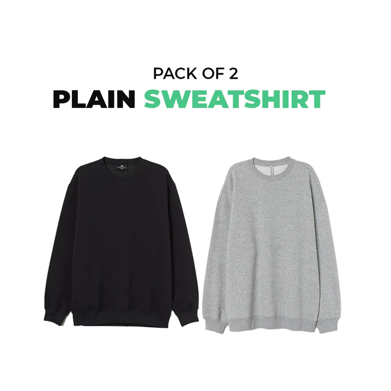 Bundle of 2 Plain Sweatshirts - YK